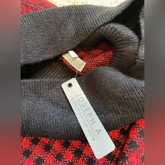 Joseph A Cowl Neck Sweater Size L Dolman Sleeves - Picture 9 of 14